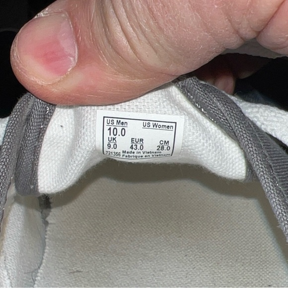 Vans Shoes Mens 10 Dark Gray Skate Lace Up Canvas Flat Bottom Comfort Low Top - Picture 11 of 11